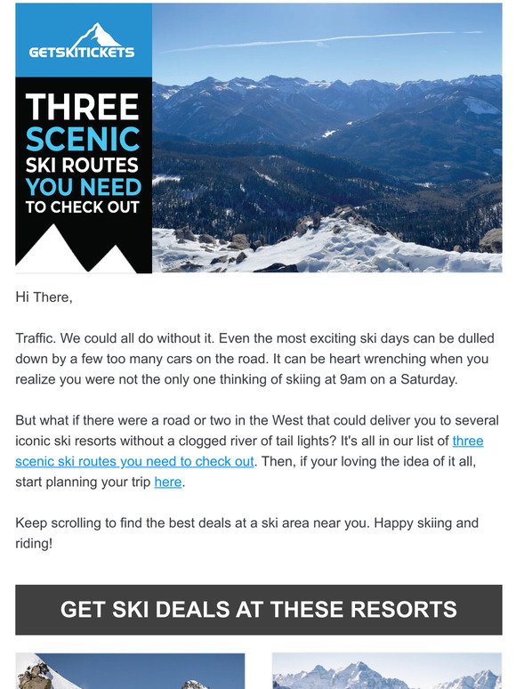Ski News 1.31.23 | Three scenic ski routes to check out