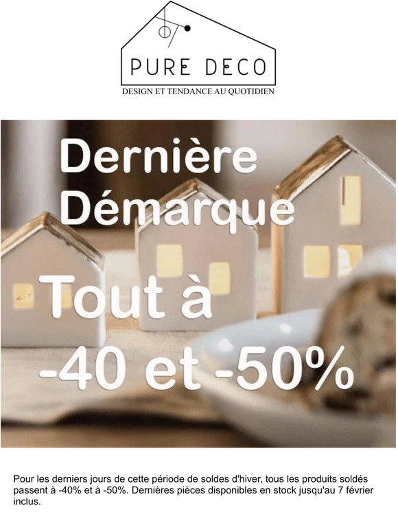 Soldes : tout à -40 et -50%