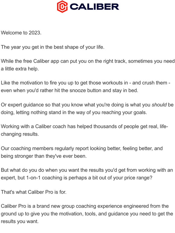 Introducing Caliber Pro