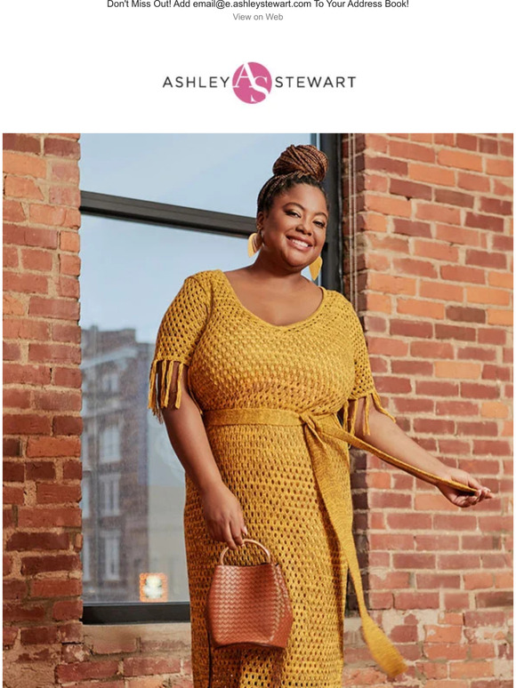 Ashley Stewart Did someone say NEW? 100+ styles just dropped! Milled