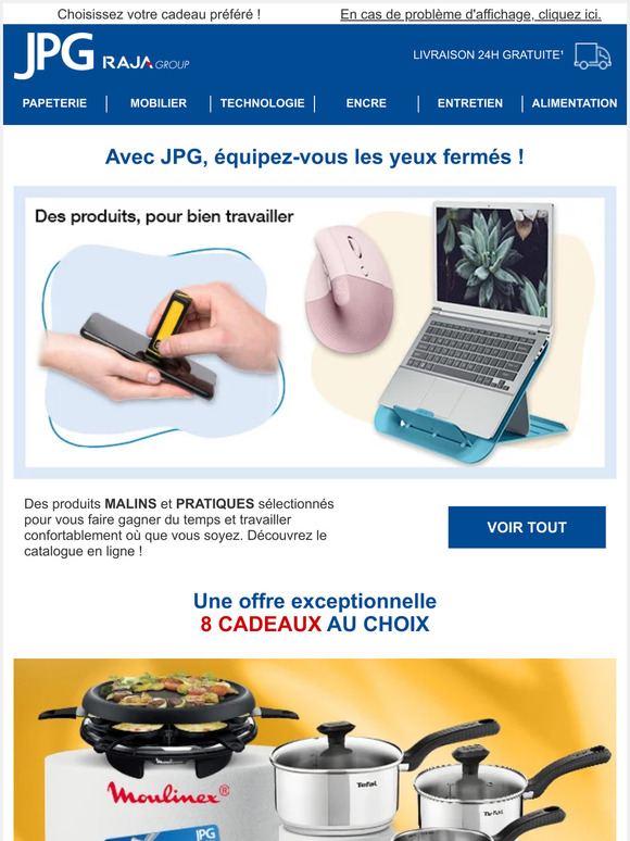 Équipez-vous les yeux fermés + 8 cadeaux au choix