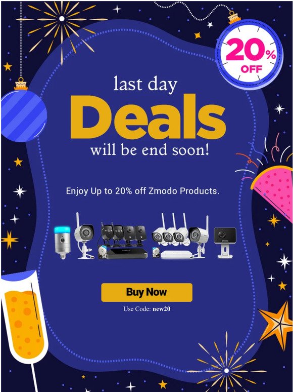 The Beginning of 2023 , Get 20% Off sitewide from Zmodo!