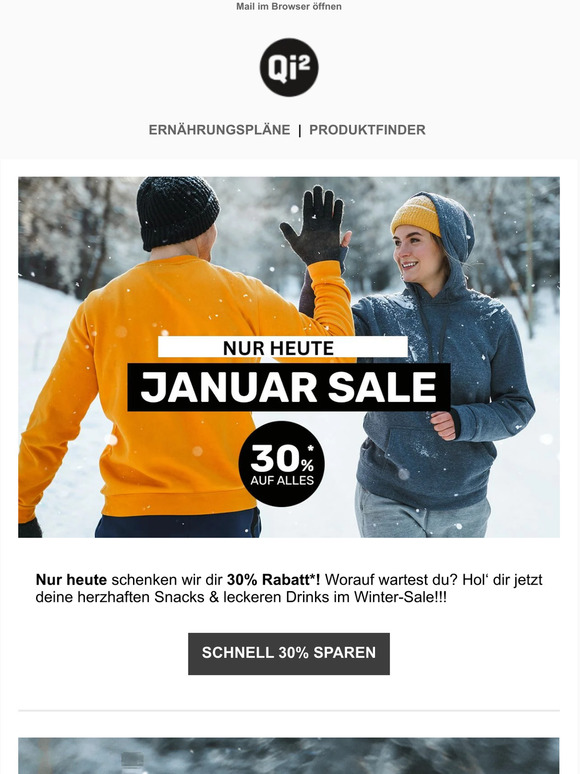 NUR HEUTE: 30% im Winter-Sale ❄