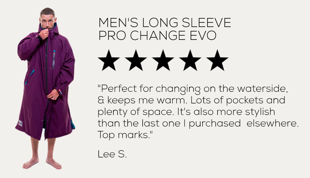 Red Original Men's Long Sleeve Pro Change Robe EVO - Mulberry Wine