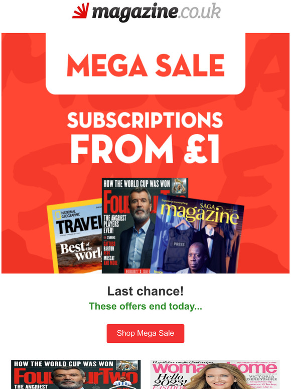 Mega Sale ends today