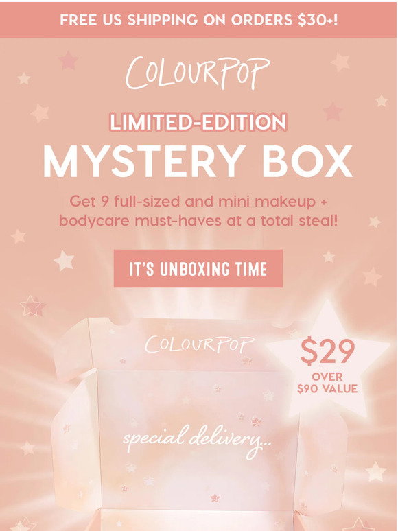 ColourPop Our NEW Mystery Box is here! 📦 Milled
