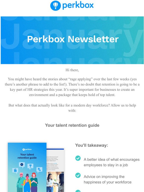 [January Edition] Your Perkbox Newsletter