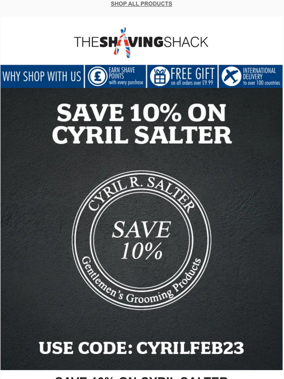Save 10% off this entire range today!