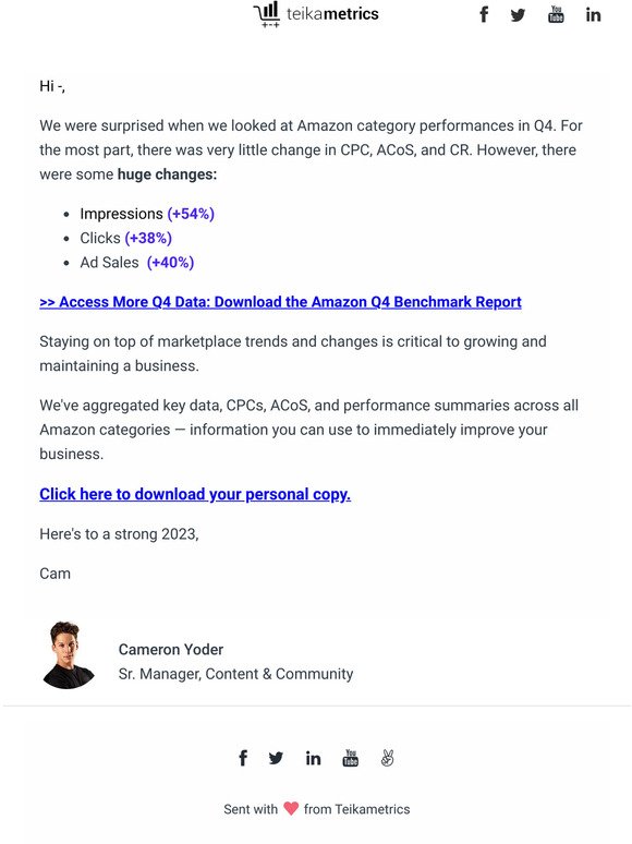 We were surprised by these changes... ⚠️ Amazon Q4 Benchmarks