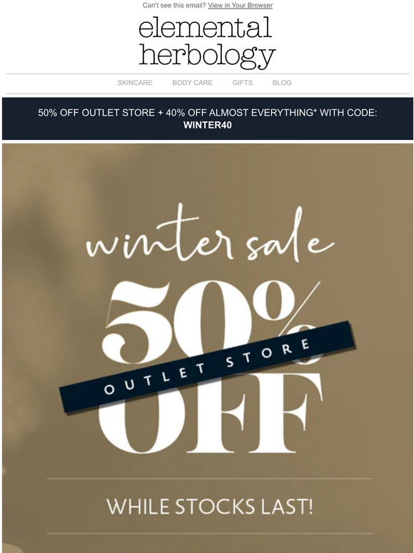 Final 24 Hours | 50% off Outlet