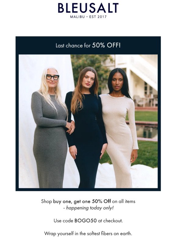 Last Chance to for 50% off