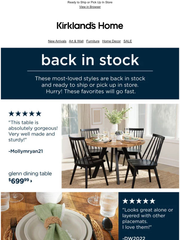 Most-Loved Styles | Back in Stock & Going Fast!