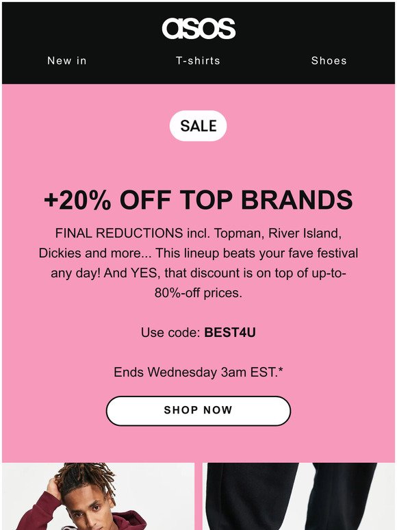 Up to 80% off the Sale and...