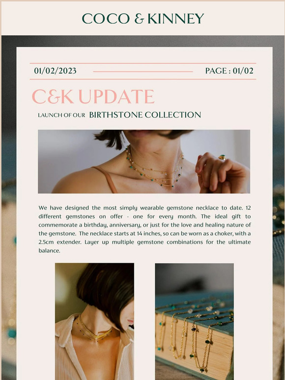 NEW IN Birthstone collection