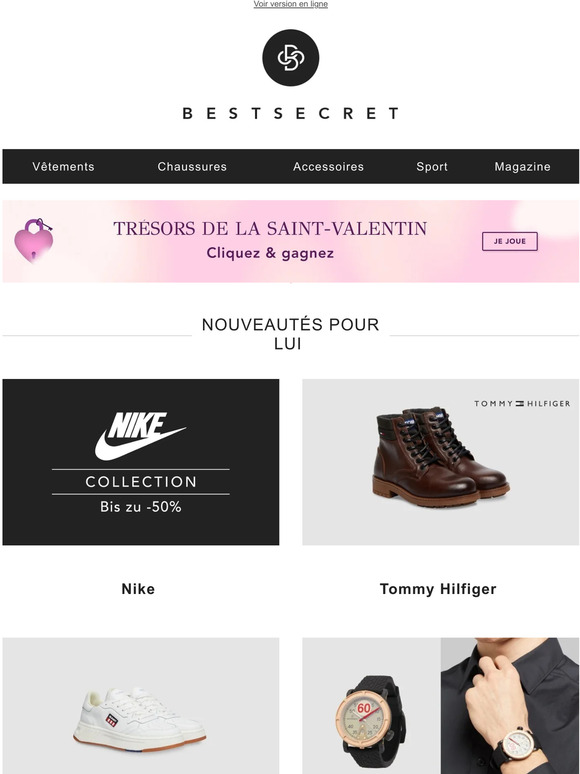 Nike | Tommy Hilfiger | Sneakers blanches | Montres chronographes