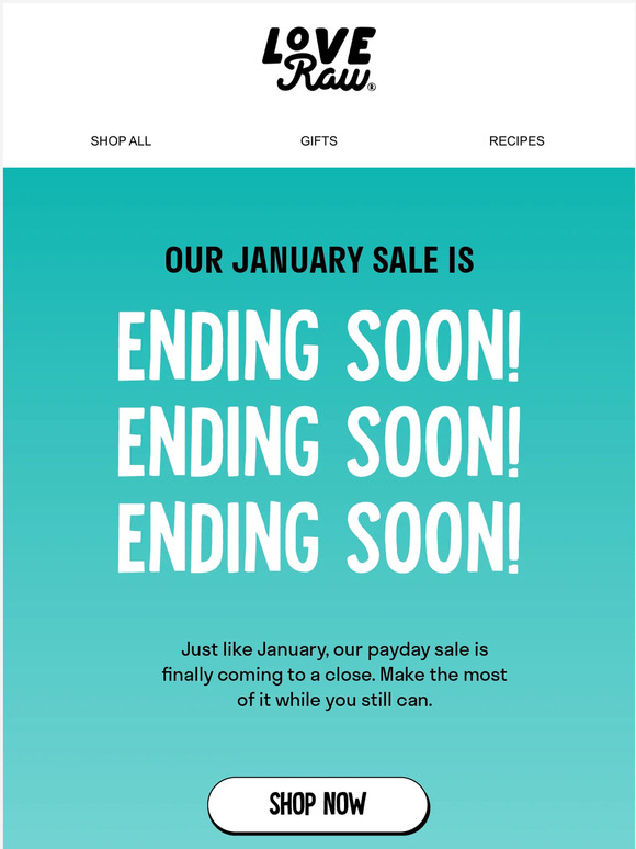 Say goodbye to 30% off gifts 👋