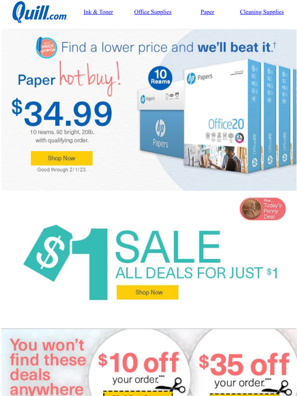 This Deal Is for You: $34.99 Paper (TODAY ONLY) Plus Take $35 Off