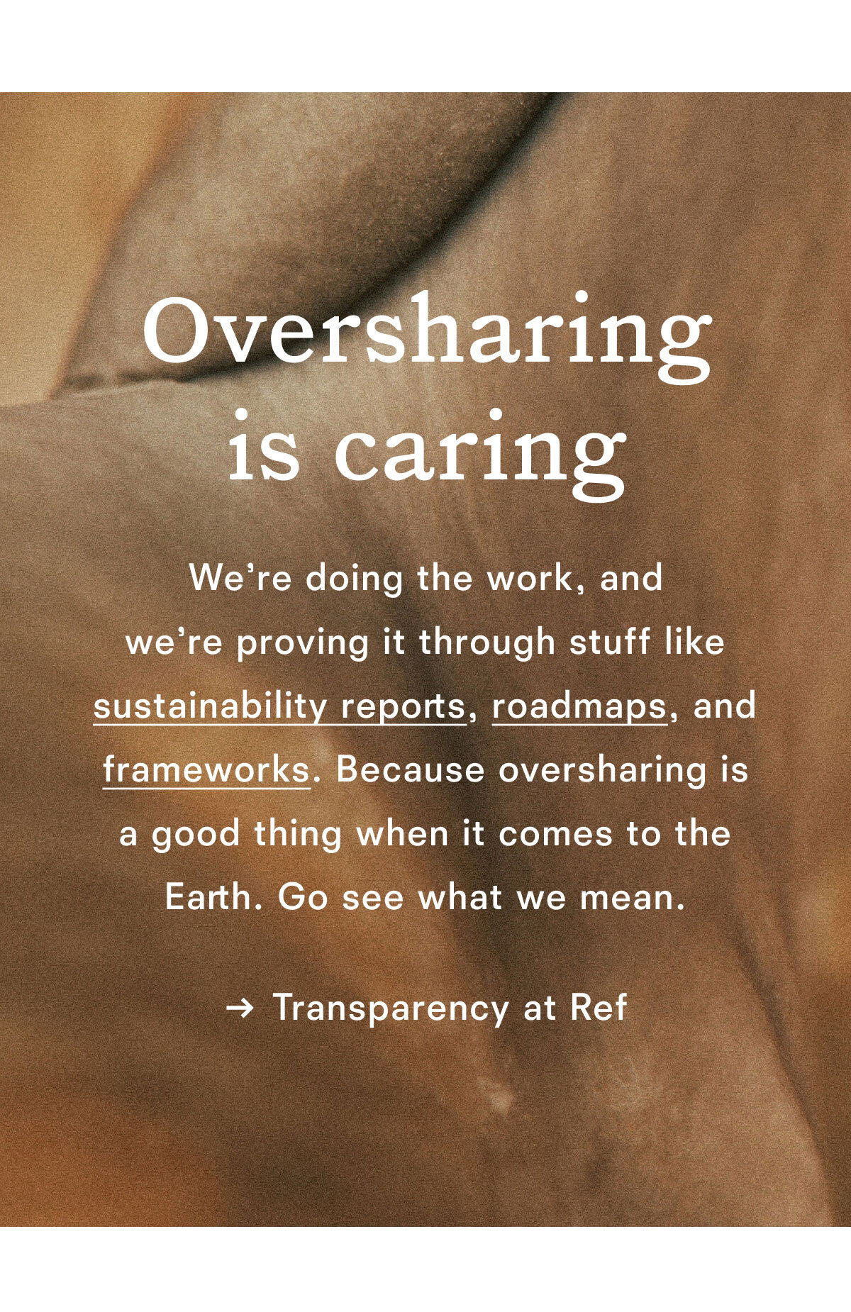 Transparency at Ref