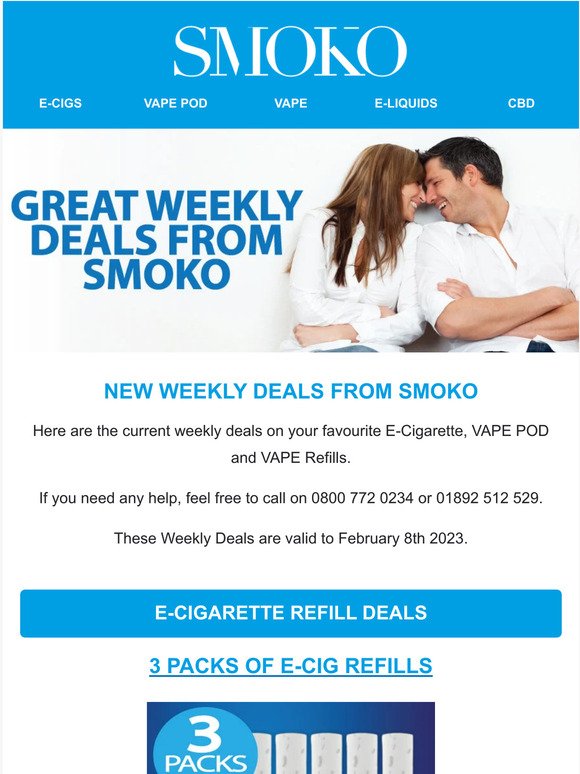 , Weekly Deals SMOKO