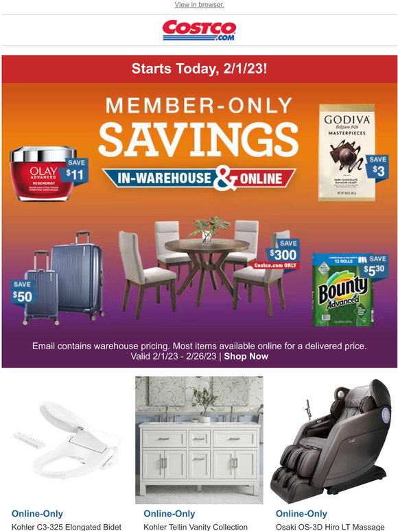 Costco NEW & EXCLUSIVE! Our Latest MemberOnly Savings Book STARTS