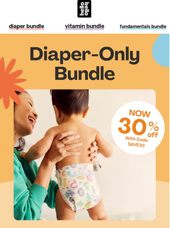 Hello Bello Choose diaperonly delivery & subscribe for less! Milled