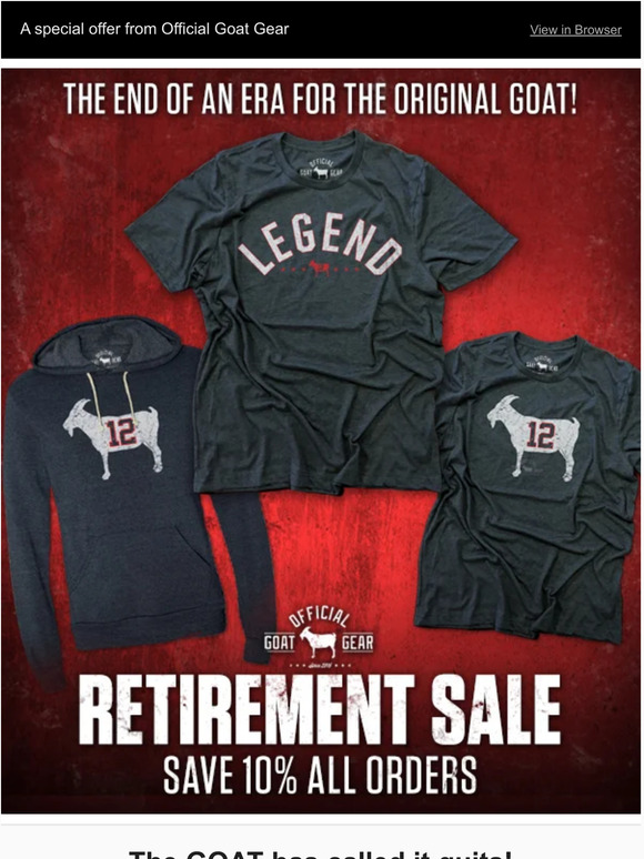 It's the end of an era - Save 10%