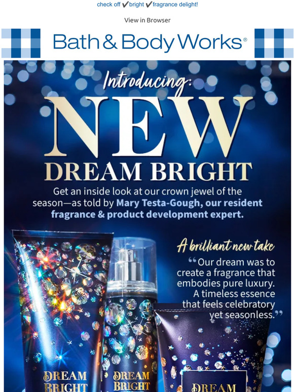 Bath & Body Works UAE Here’s all NEW DREAM BRIGHT! Milled