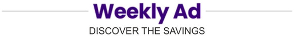 Your Weekly Savings