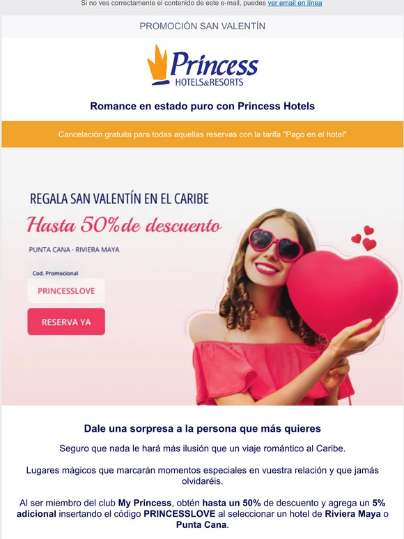 💗   ¡—, San Valentín en el Caribe con hasta 50% dto!