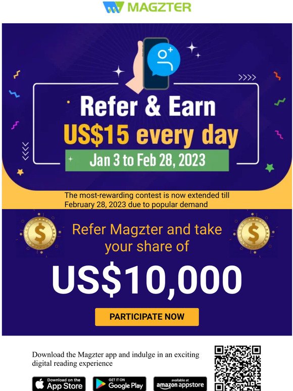 Refer & Earn contest extended due to popular demand!
