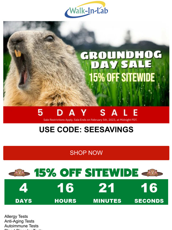 Groundhog Day prediction: Sunnier skies ahead for your health!
