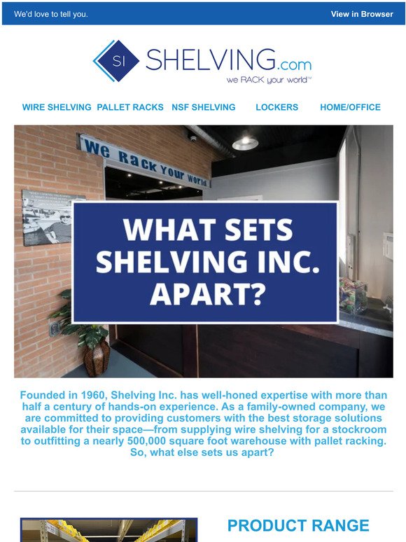 What Sets Shelving Inc. Apart?