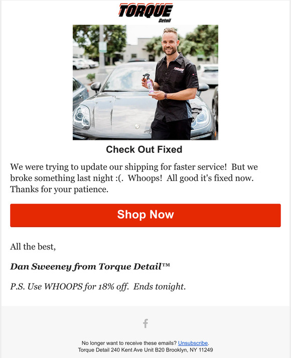 Torque Detail Our Checkout is Fixed! Milled