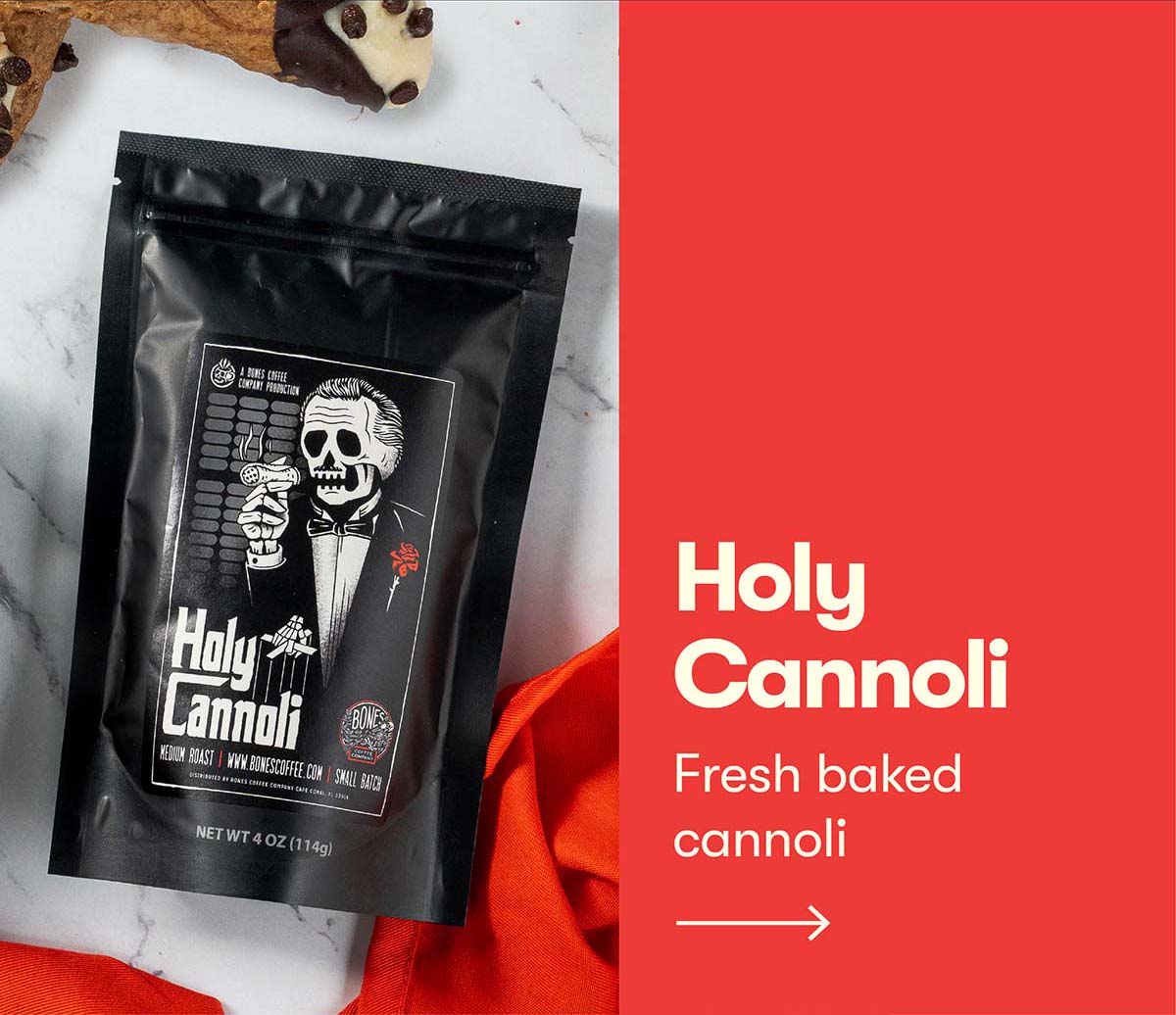 Bones Coffee Holy Cannoli