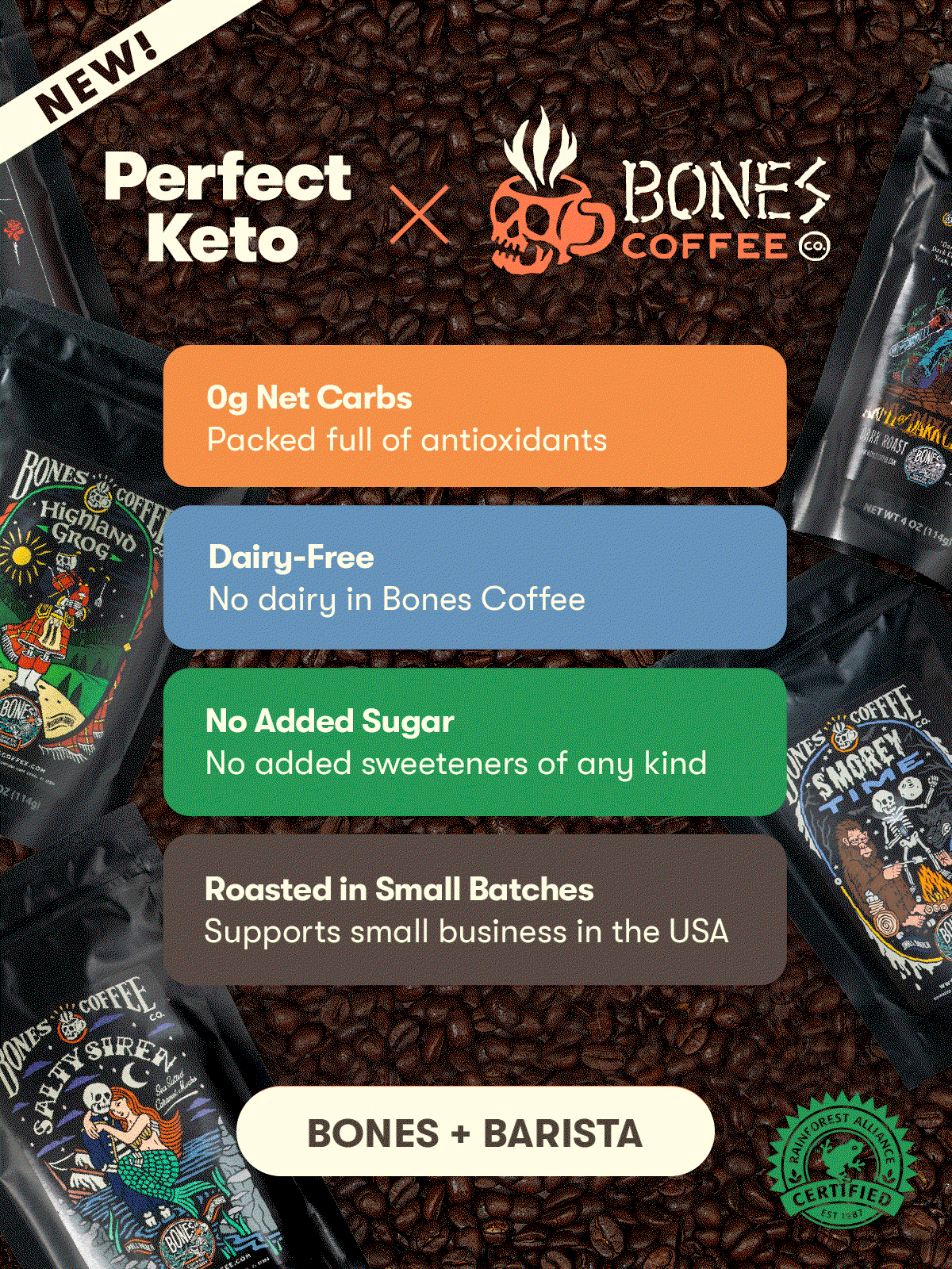 Bones Coffee and Barista Blend Collagen
