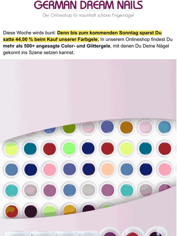 Color Sale bei GDN: Jetzt 44% auf alle Farbgele sichern