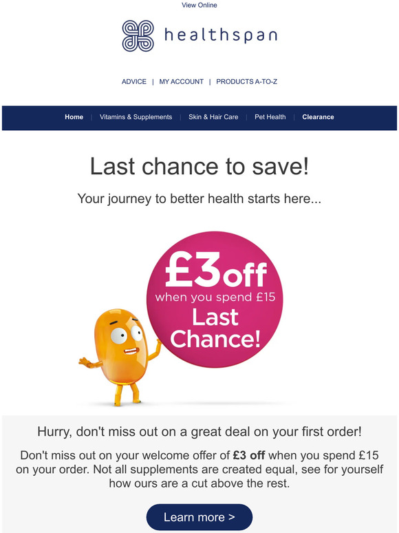 Last chance to save!
