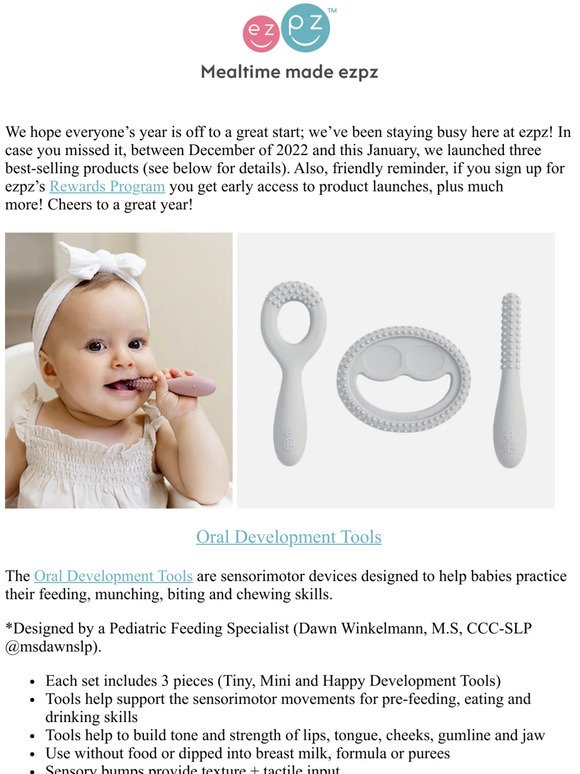 ezpz Pre-Feeding Tools & Popsicle Mold Infant Feeding Tool