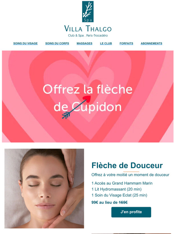 Cupidon s'invite à la Villa Thalgo