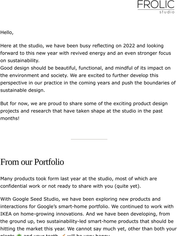 Kicking off 2023: On the path to more sustainable product design