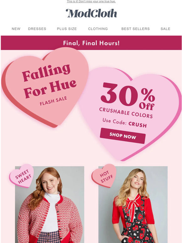 You’ve got a date with 30% off!