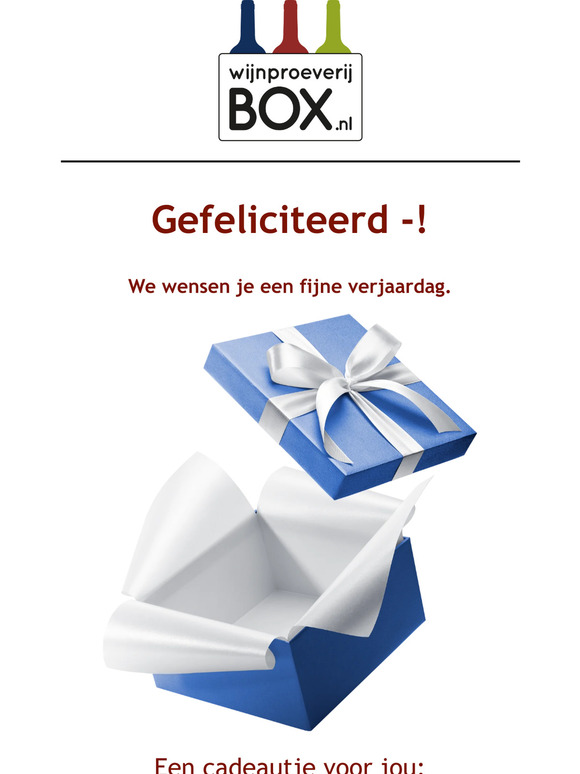 Het is je verjaardag, —! 🎁
