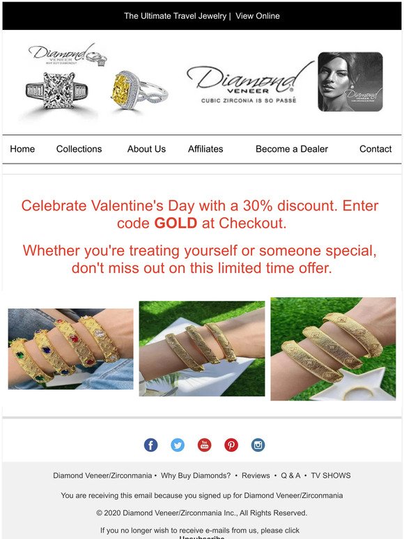 There is still time to receive your Valantine's Day Gift at 30% OFF!