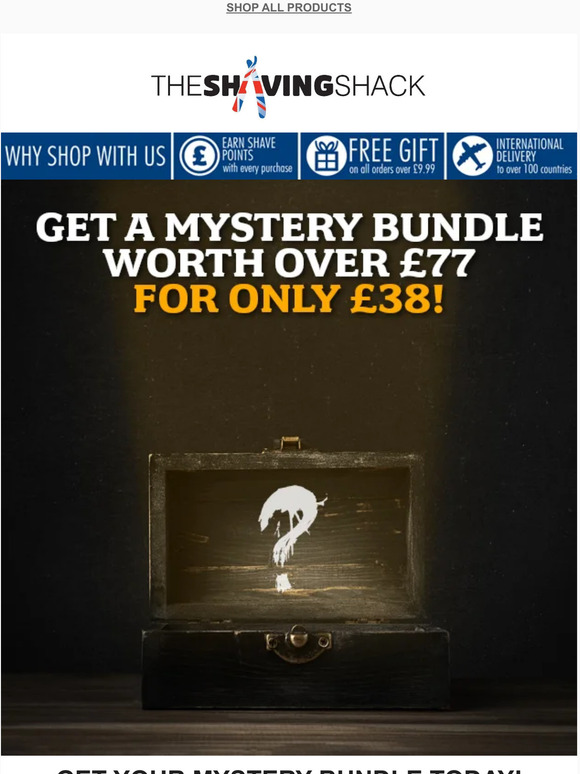 Save over 50% on our mystery bundle right now! 😲