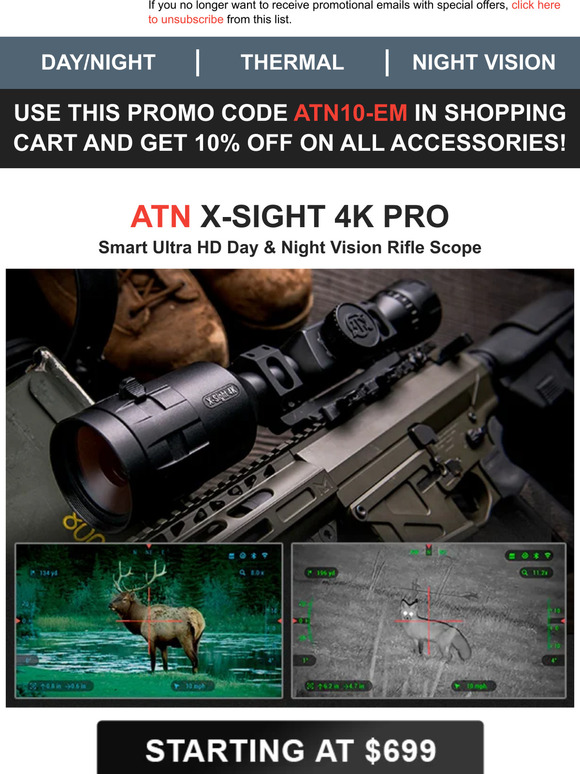 Atn Maker Of Night Vision And Thermal Imaging Looking For The Perfect Day Night Digital Scope