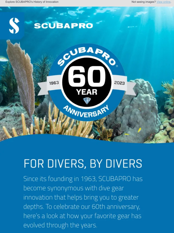 Celebrating 60 Years of Innovation for Divers Who Want the Best