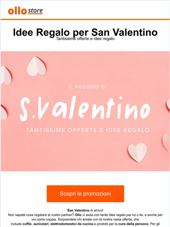 Idee Regalo per San Valentino