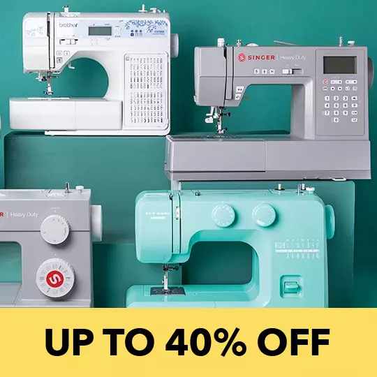 Up to 40% off Sewing Machines