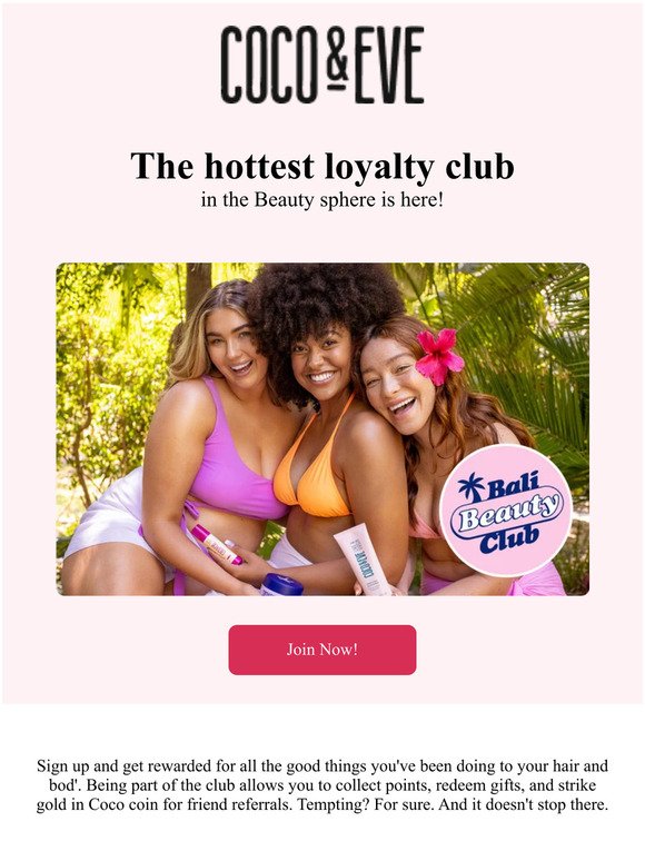 Our Bali Beauty Club loyalty program is now live!