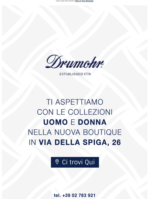 Ci siamo trasferiti in Via della Spiga 26